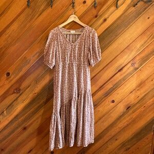 Sundance floral maxi dress with lace